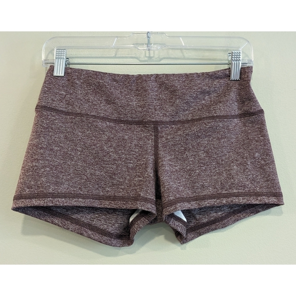 FLEO Heathered Purple Athletic CrossFit Shorts Size Medium